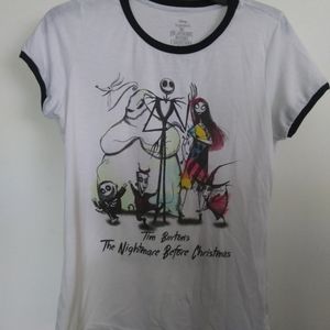 Nightmare before Christmas ringer t-shirt M